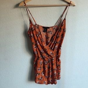 Orange romper 🍊 with adjustable straps